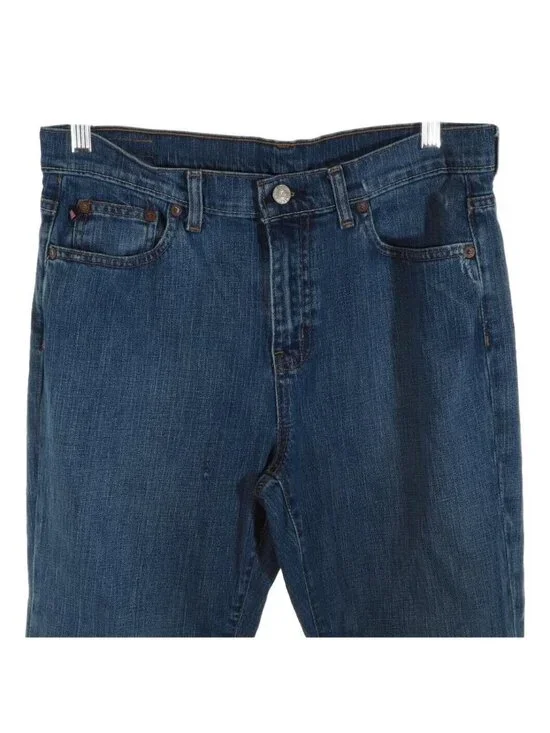 Vtg Ralph Lauren Jeans Womens Size 10 Distressed Stone Washed Stretch 33 x 30 - Picture 3 of 10